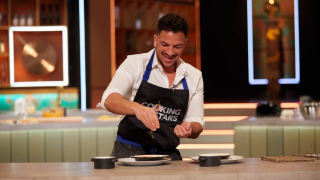 Article thumbnail: From South Shore Cooking With The Stars: SR3: Ep1 on ITV1 and ITVX Pictured: Peter Andre. This photograph is (C) South Shore and can only be reproduced for editorial purposes directly in connection with the programme or event mentioned above, or ITV plc. This photograph must not be manipulated [excluding basic cropping] in a manner which alters the visual appearance of the person photographed deemed detrimental or inappropriate by ITV plc Picture Desk. This photograph must not be syndicated to any other company, publication or website, or permanently archived, without the express written permission of ITV Picture Desk. Full Terms and conditions are available on the website www.itv.com/presscentre/itvpictures/terms For further information please contact: james.hilder@itv.com